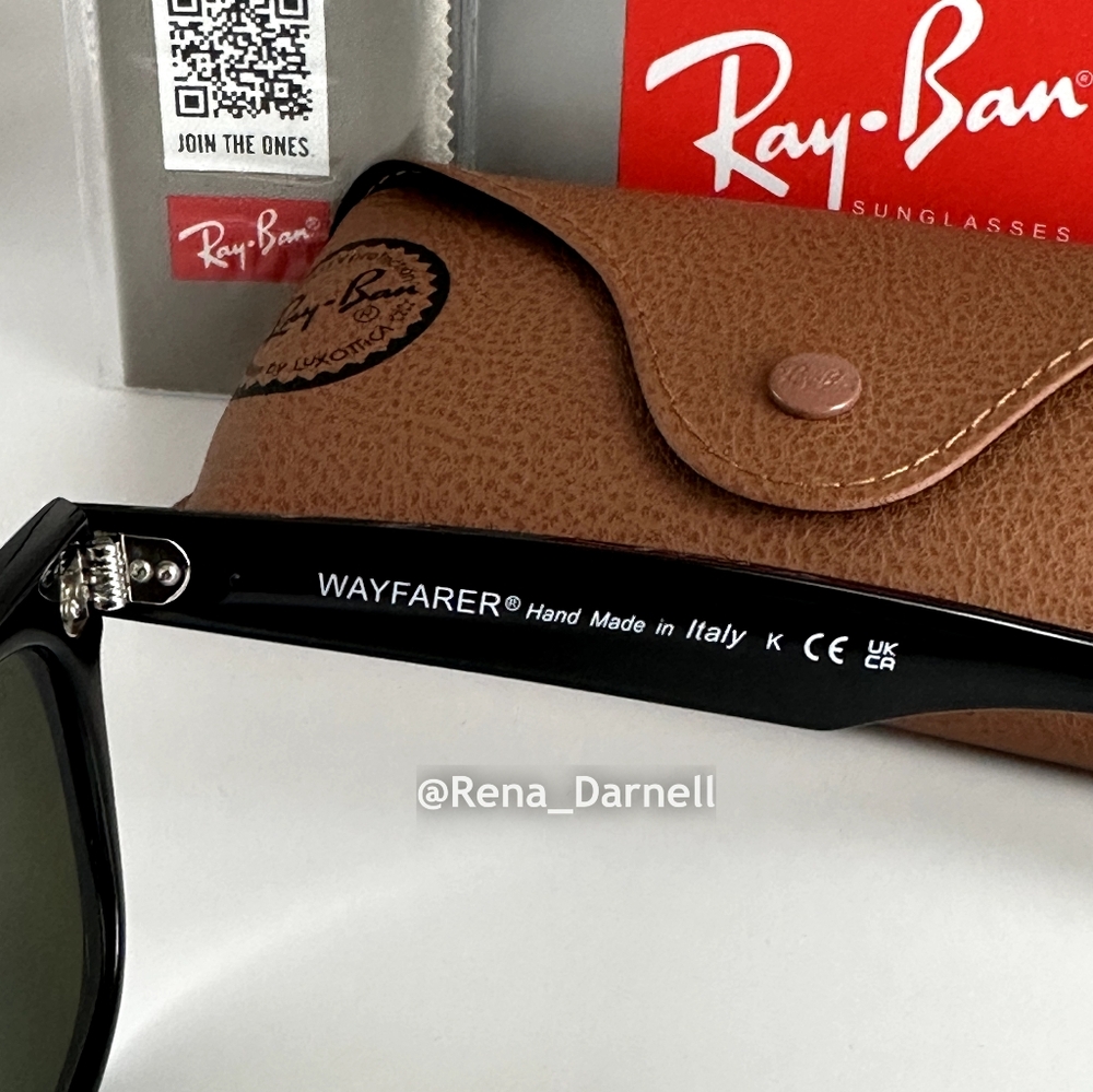 (FREE SHIPPING) RayBan Wayfarer Blue Mirror RB2140 New - Picture 9 of 16